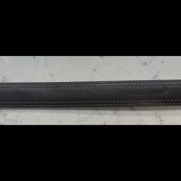 Coach dog collar 16x3/8in brown on leather. Used, briefly. Washed/sanitized. - Picture 6 of 6